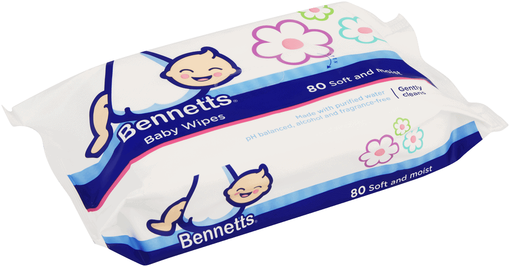 Bennetts Baby Wipes 80pk