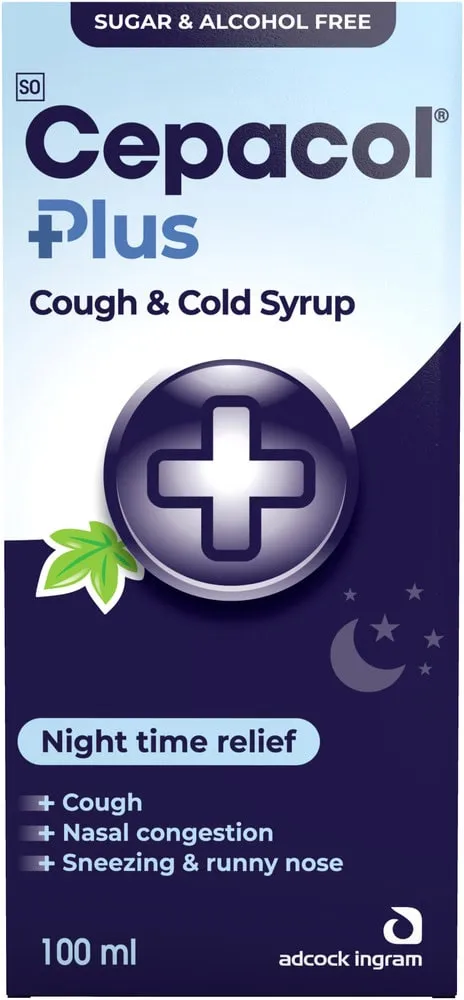 Cepacol Plus Cough & Cold Syrup 100ml