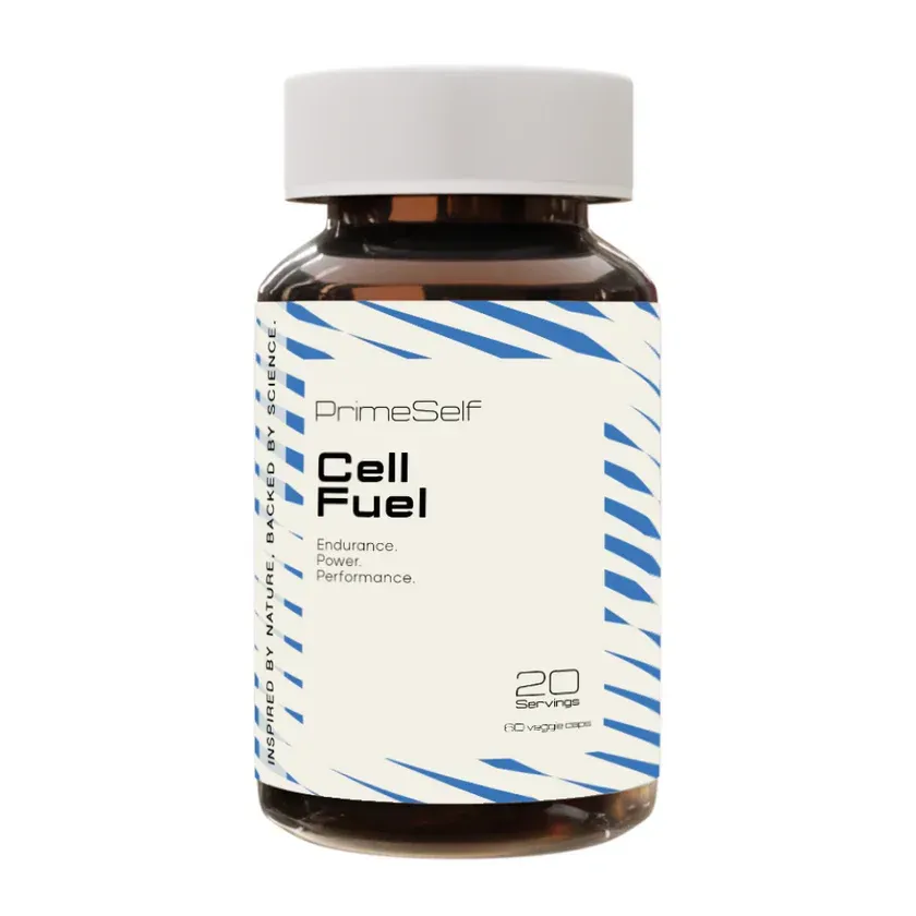 Front of PrimeSelf Cell Fuel 60 capsules bottle