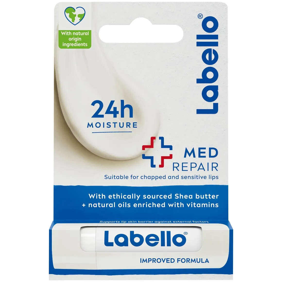 Front of Labello Med Repair Lip Balm 4.8 g pack