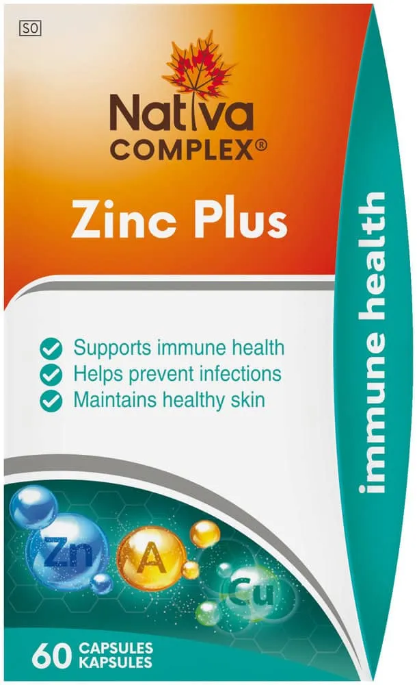 Nativa Complex Zinc Plus Capsules 60pk