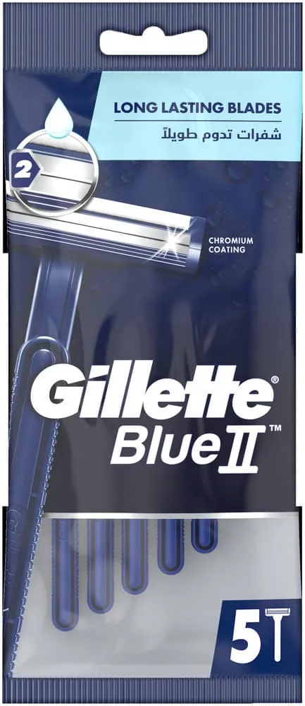 Gillette Blue II Disposable Razors 5pk