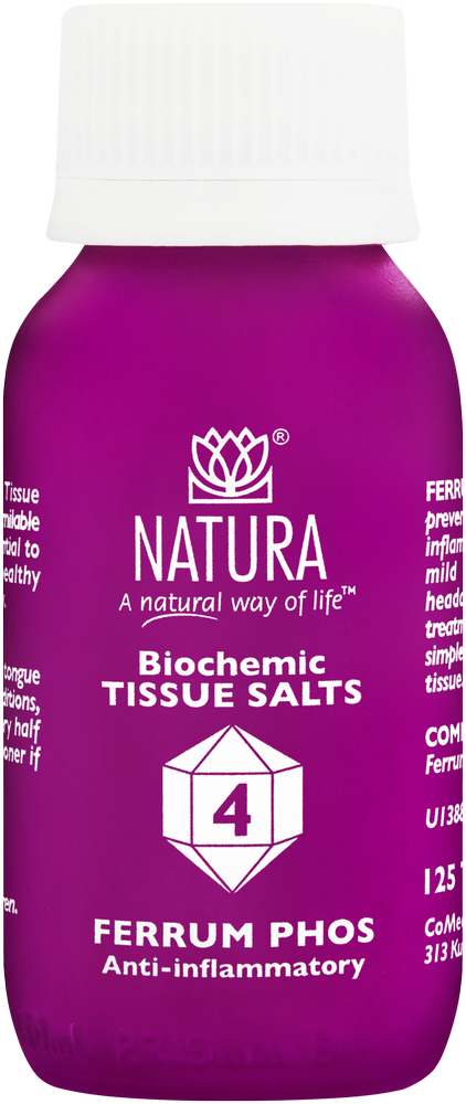 Natura Ferrum Phos Biochemic Tissue Salt Tablets 125pk