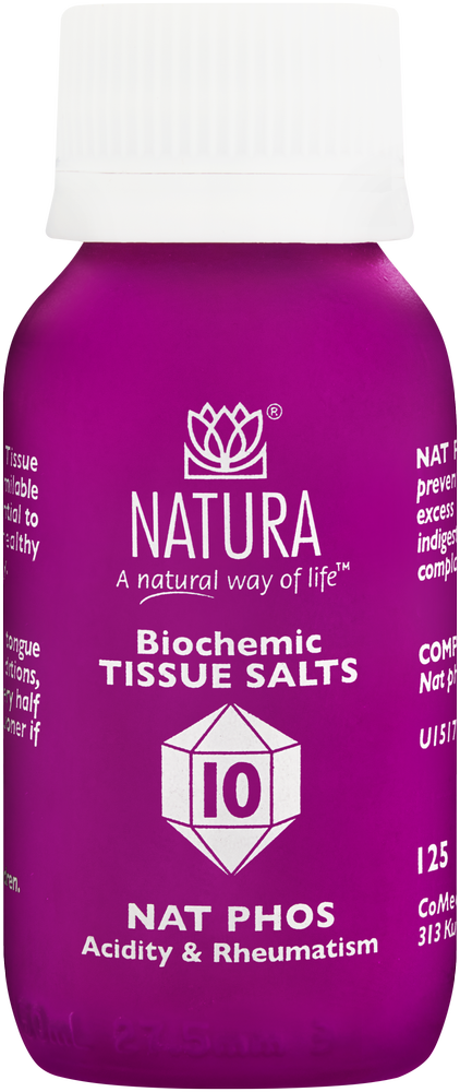 Natura Nat Phos Biochemic Tissue Salt Tablets 125pk