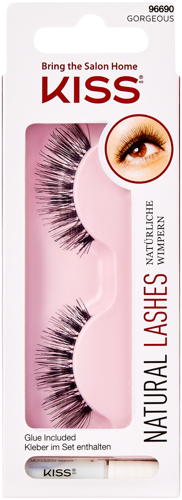 KISS Gorgeous Natural Eyelash Kit 1Pair