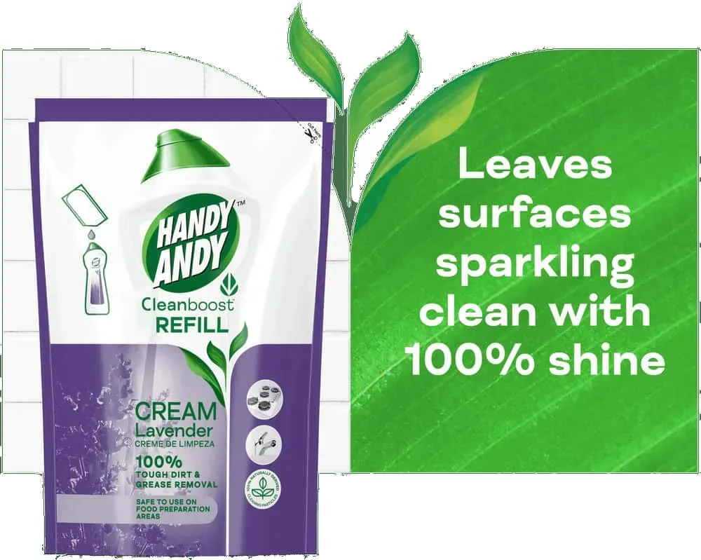 Handy Andy Cleanboost Lavender Multipurpose Cleaning Cream Refill 750ml