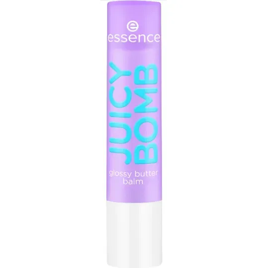 Front of Essence Juicy Bomb Glossy Butter Balm 02 lip balm tube on white background