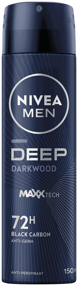 Nivea MEN Black Carbon Dark Wood Deep Anti-Perspirant Aerosol 150ml