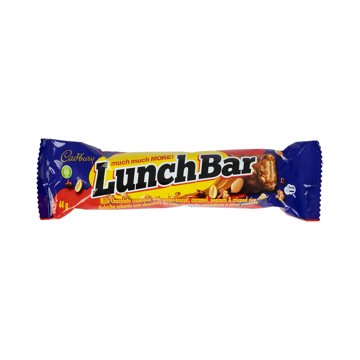 Front of Cadbury Lunch Bar 44g chocolate bar