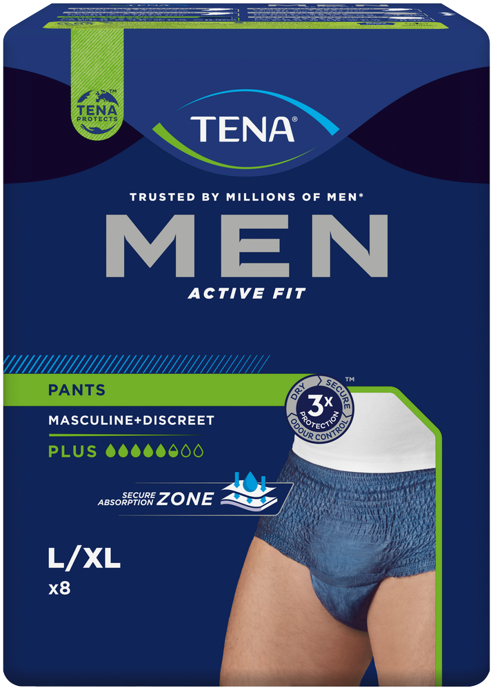 TENA Men Plus Adult Incontinence Pants 8pk