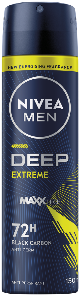 Nivea MEN Black Carbon Deep Extreme Anti-Perspirant Spray 150ml