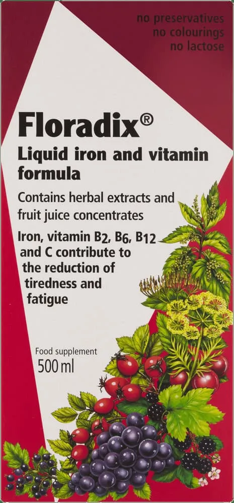Floradix LIQUID IRON FORMULE 500ML