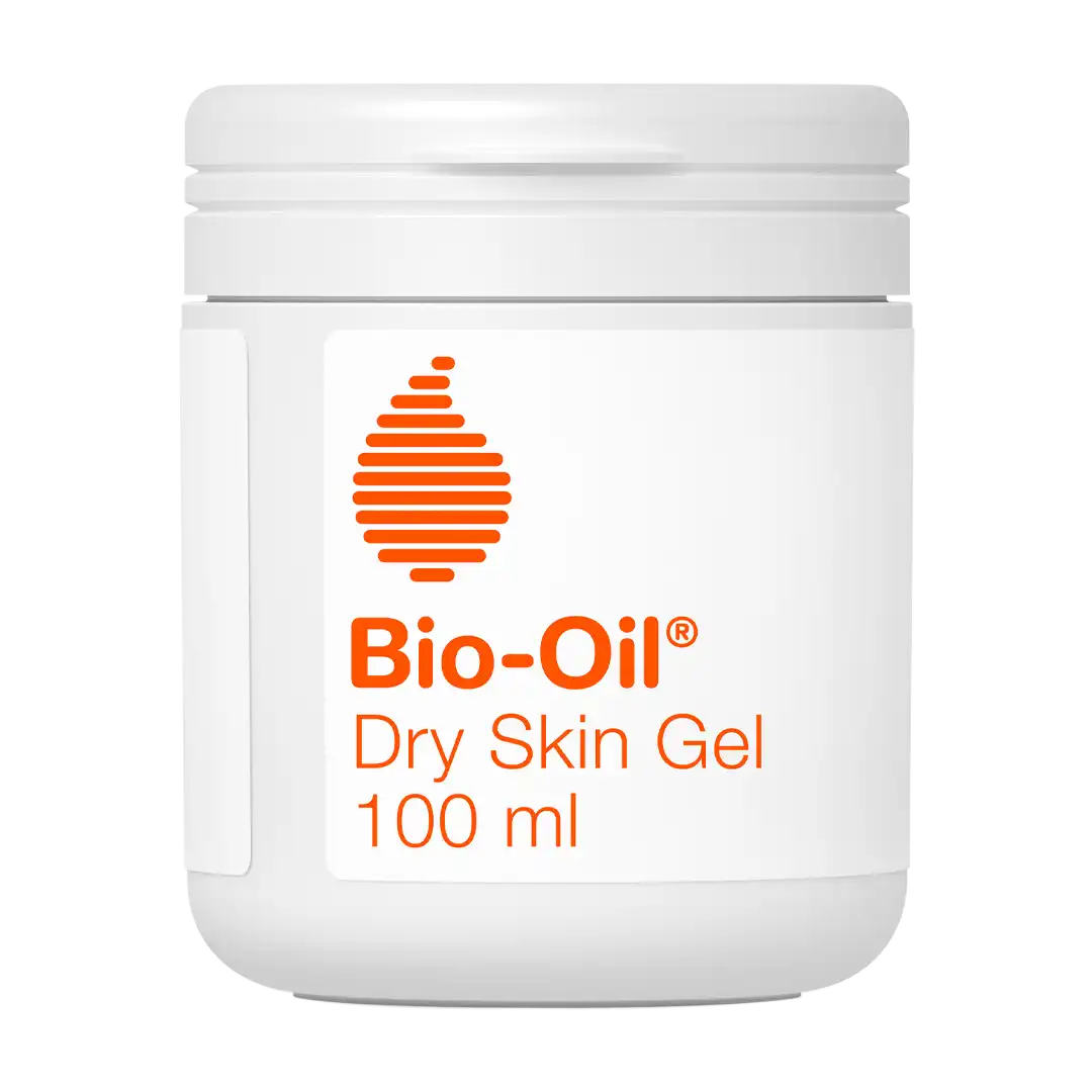 Front view of Bio-Oil Dry Skin Gel 100 ml jar