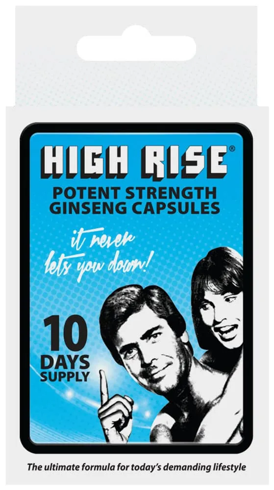 High Rise Potent Strength Ginseng Capsules 10pk