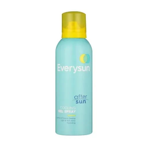 Front of Everysun Aftersun Cooling Gel Spray 200ml aerosol can