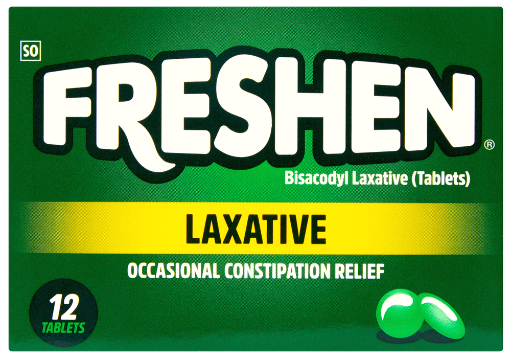 Freshen Bisacodyl Laxative Tablets 12pk