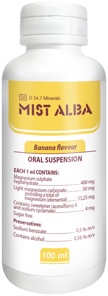 Mist Alba Banana Flavour Oral Suspension 100ml
