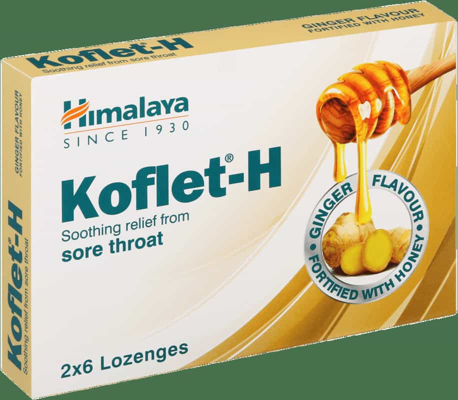 Himalaya Ginger Flavour Koflet-H lozenges 12pk