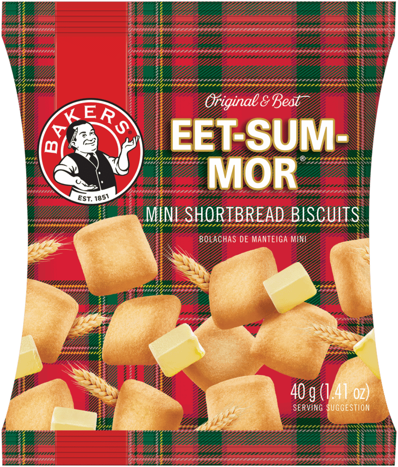 Bakers Eet-Sum-Mor Mini Shortbread Biscuits 40g